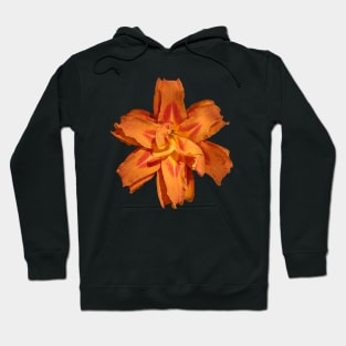 Orange Lily Photographic Image Cutout Hoodie